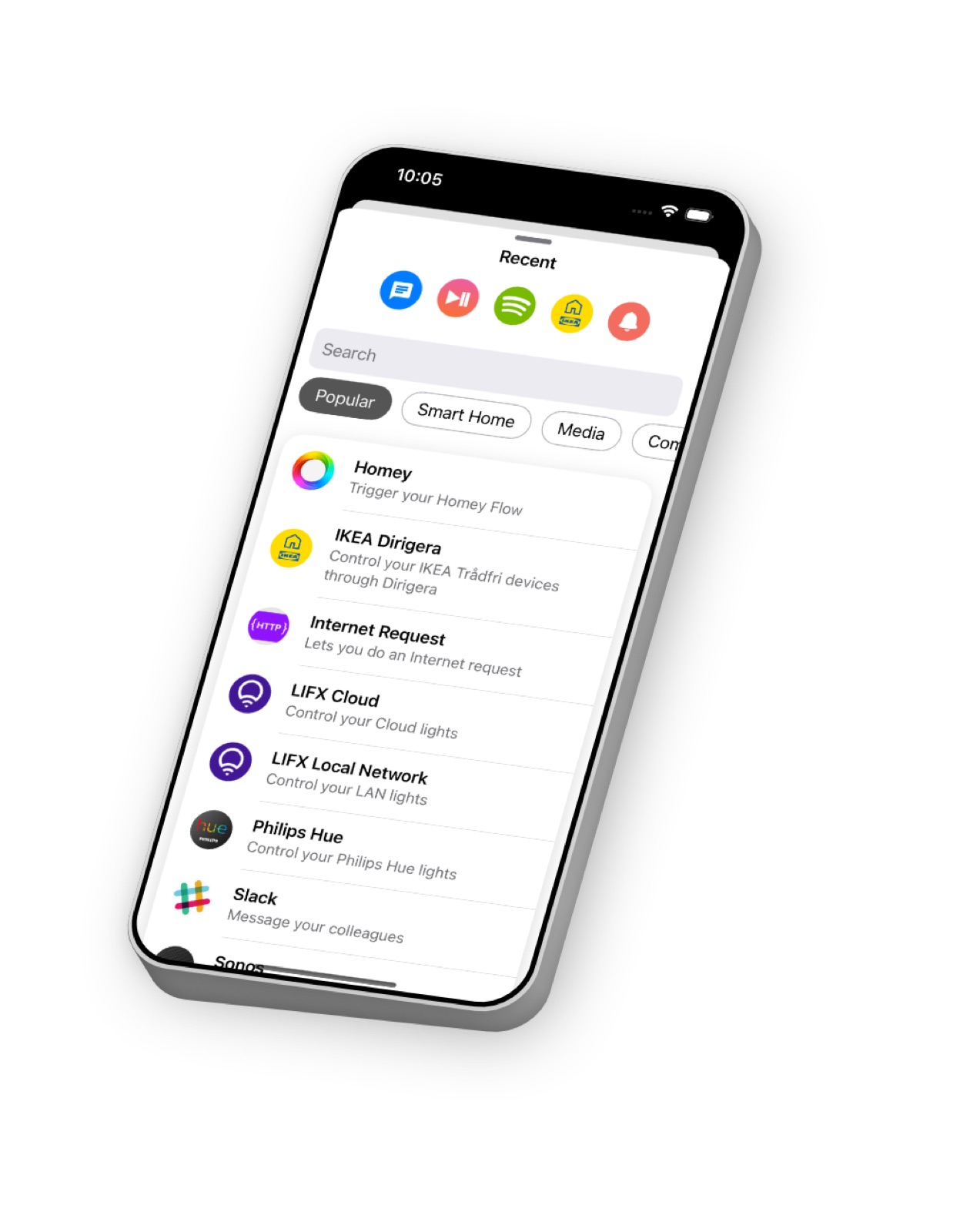 Flic App 2.0 connects seamlessly with leading platforms like Sonos, Slack, Homey, and IKEA-making it easier than ever to control the apps and devices you love.